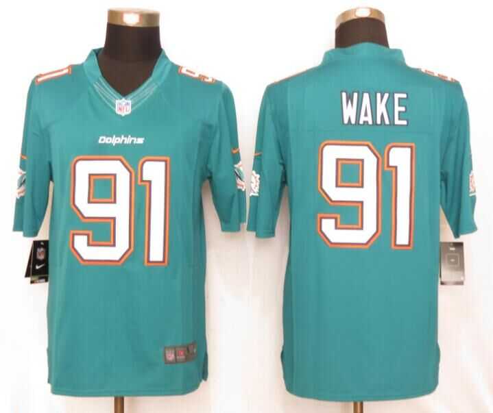 Nike Limited Miami Dolphins #91 Wake Green Team Color Stitched Jersey,We sell and wholesale Nike Limited Miami Dolphins #91 Wake Green Team Color Stitched Jersey on line form chian!