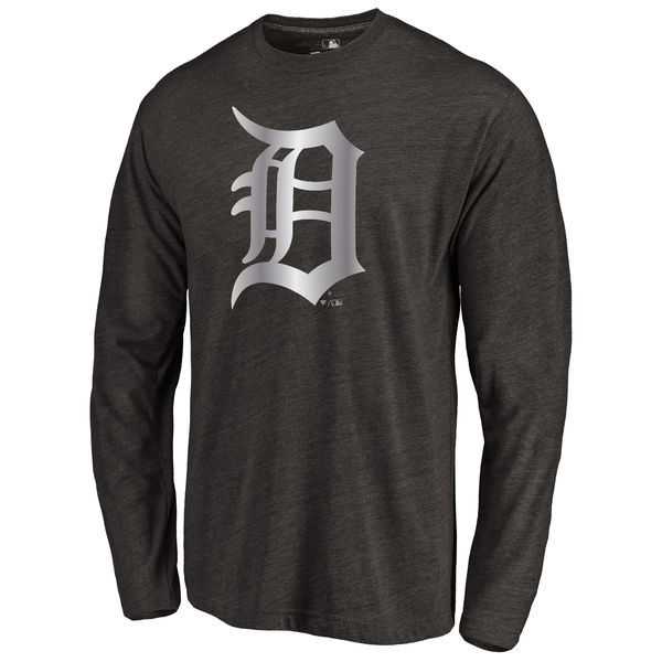 Men's Detroit Tigers Platinum Collection Long Sleeve Tri-Blend T-Shirt LanTian - Black,We sell and wholesale Men's Detroit Tigers Platinum Collection Long Sleeve Tri-Blend T-Shirt LanTian - Black on line form chian!