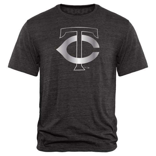 Men's Minnesota Twins Fanatics Apparel Platinum Collection Tri-Blend T-Shirt LanTian - Black,We sell and wholesale Men's Minnesota Twins Fanatics Apparel Platinum Collection Tri-Blend T-Shirt LanTian - Black on line form chian!