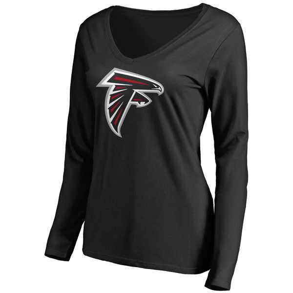 WOMEN'S ATLANTA FALCONS PRO LINE BLACK PRIMARY TEAM LOGO SLIM FIT LONG SLEEVE T-Shirt LanTian,We sell and wholesale WOMEN'S ATLANTA FALCONS PRO LINE BLACK PRIMARY TEAM LOGO SLIM FIT LONG SLEEVE T-Shirt LanTian on line form chian!