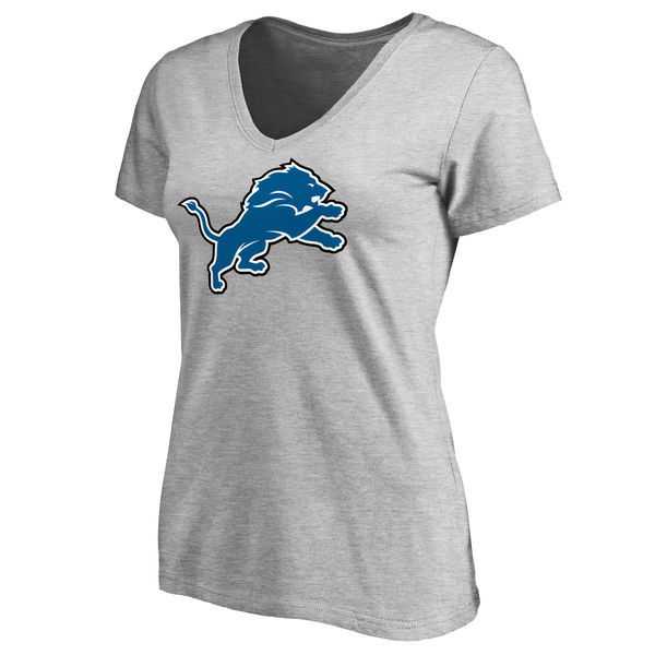 WOMEN'S DETROIT LIONS ASH PRIMARY TEAM LOGO SLIM FIT T-Shirt LanTian,We sell and wholesale WOMEN'S DETROIT LIONS ASH PRIMARY TEAM LOGO SLIM FIT T-Shirt LanTian on line form chian!