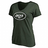 WOMEN'S NEW YORK JETS PRO LINE GREEN PRIMARY TEAM LOGO SLIM FIT T-Shirt LanTian,baseball caps,new era cap wholesale,wholesale hats