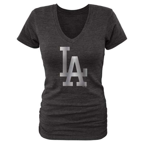 Women Los Angeles Dodgers Fanatics Apparel Platinum Collection Tri-Blend T-Shirt LanTian - Black,We sell and wholesale Women Los Angeles Dodgers Fanatics Apparel Platinum Collection Tri-Blend T-Shirt LanTian - Black on line form chian!
