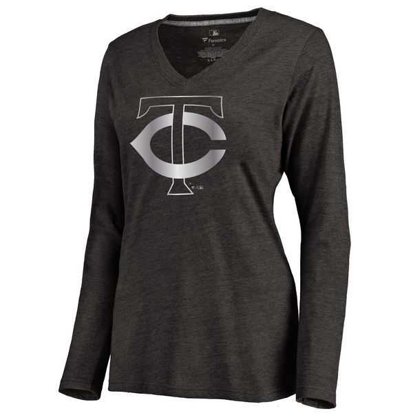 Women Minnesota Twins Platinum Collection Long Sleeve Tri-Blend T-Shirt LanTian - Black,We sell and wholesale Women Minnesota Twins Platinum Collection Long Sleeve Tri-Blend T-Shirt LanTian - Black on line form chian!
