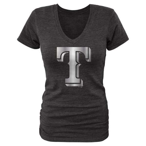 Women Texas Rangers Fanatics Apparel Platinum Collection Tri-Blend T-Shirt LanTian - Black,We sell and wholesale Women Texas Rangers Fanatics Apparel Platinum Collection Tri-Blend T-Shirt LanTian - Black on line form chian!