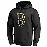 Men's Boston Red Sox Gold Collection Pullover Hoodie LanTian - Black,baseball caps,new era cap wholesale,wholesale hats