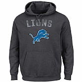 Men's Detroit Lions Majestic Kick Return II Pullover Hoodie LanTian - Charcoal,baseball caps,new era cap wholesale,wholesale hats