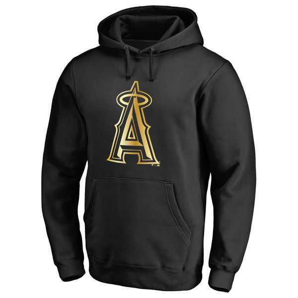 Men's Los Angeles Angels of Anaheim Gold Collection Pullover Hoodie LanTian - Black,We sell and wholesale Men's Los Angeles Angels of Anaheim Gold Collection Pullover Hoodie LanTian - Black on line form chian!
