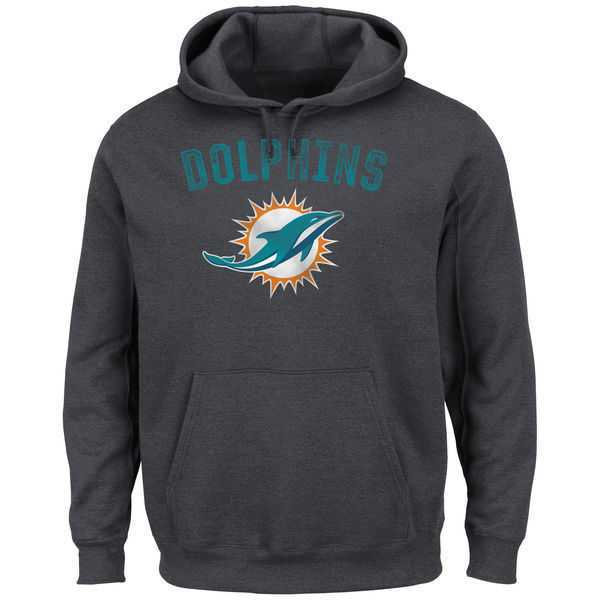 Men's Miami Dolphins Majestic Kick Return II Pullover Hoodie LanTian - Charcoal,We sell and wholesale Men's Miami Dolphins Majestic Kick Return II Pullover Hoodie LanTian - Charcoal on line form chian!