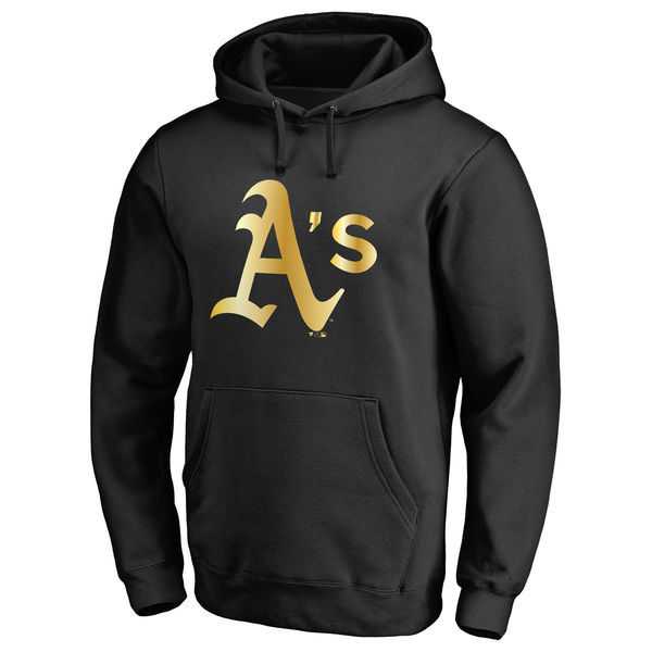 Men's Oakland Athletics Gold Collection Pullover Hoodie LanTian - Black,We sell and wholesale Men's Oakland Athletics Gold Collection Pullover Hoodie LanTian - Black on line form chian!