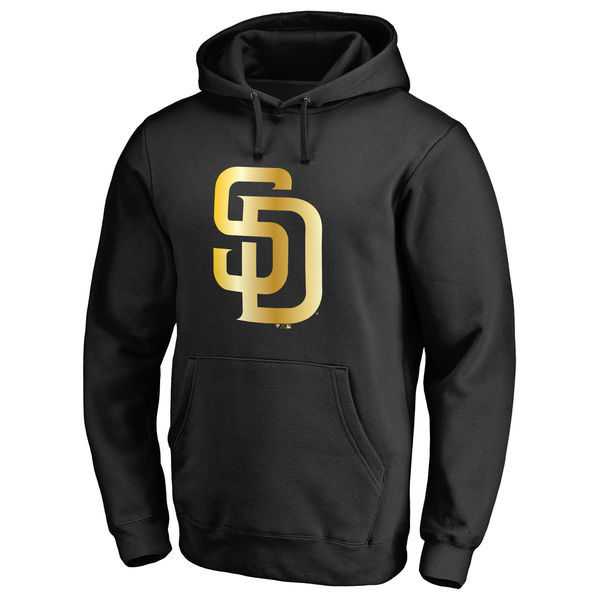 Men's San Diego Padres Gold Collection Pullover Hoodie LanTian - Black,We sell and wholesale Men's San Diego Padres Gold Collection Pullover Hoodie LanTian - Black on line form chian!