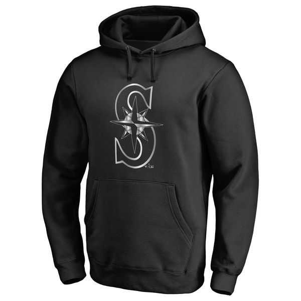 Men's Seattle Mariners Platinum Collection Pullover Hoodie LanTian - Black,We sell and wholesale Men's Seattle Mariners Platinum Collection Pullover Hoodie LanTian - Black on line form chian!