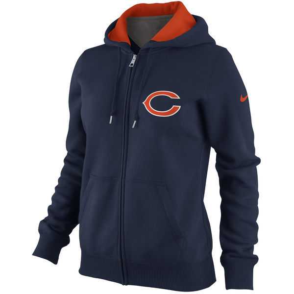 WOMEN CHICAGO BEARS TAILGATER FULL ZIP HOODIE - LanTian - NAVY BLUE,We sell and wholesale WOMEN CHICAGO BEARS TAILGATER FULL ZIP HOODIE - LanTian - NAVY BLUE on line form chian!