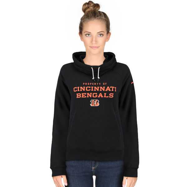 WOMEN CINCINNATI BENGALS NIKE BLACK STADIUM RALLY FUNNEL PULLOVER HOODIE - LanTian,We sell and wholesale WOMEN CINCINNATI BENGALS NIKE BLACK STADIUM RALLY FUNNEL PULLOVER HOODIE - LanTian on line form chian!