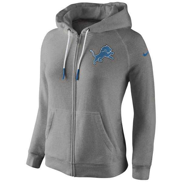 WOMEN DETROIT LIONS GRAY STADIUM RALLY FULL ZIP HOODIE - LanTian,We sell and wholesale WOMEN DETROIT LIONS GRAY STADIUM RALLY FULL ZIP HOODIE - LanTian on line form chian!