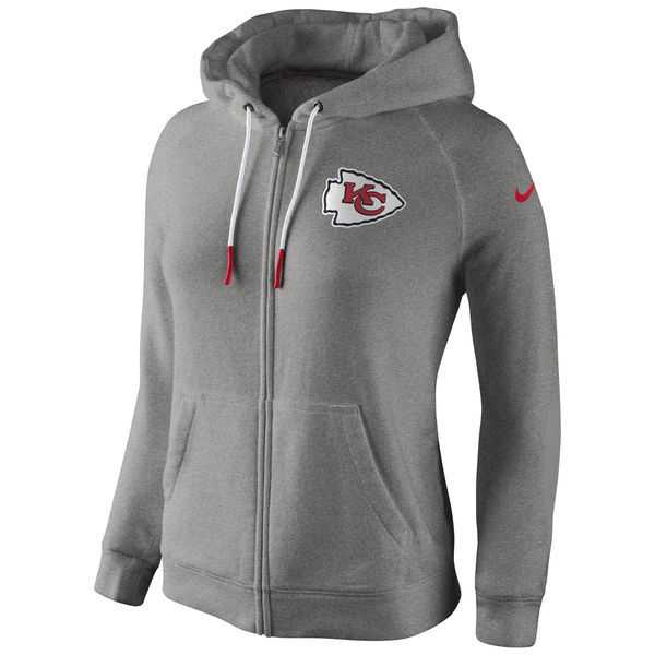 WOMEN KANSAS CITY CHIEFS GRAY STADIUM RALLY FULL ZIP HOODIE - LanTian,We sell and wholesale WOMEN KANSAS CITY CHIEFS GRAY STADIUM RALLY FULL ZIP HOODIE - LanTian on line form chian!