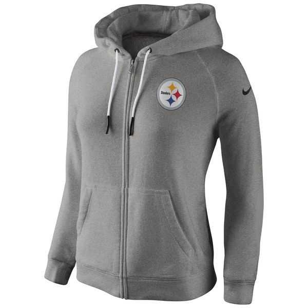 WOMEN PITTSBURGH STEELERS GRAY STADIUM RALLY FULL ZIP HOODIE - LanTian,We sell and wholesale WOMEN PITTSBURGH STEELERS GRAY STADIUM RALLY FULL ZIP HOODIE - LanTian on line form chian!