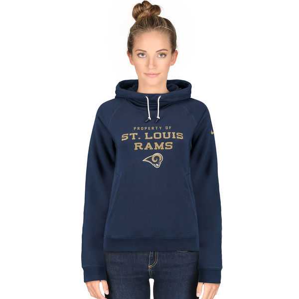 WOMEN ST. LOUIS RAMS NIKE NAVY STADIUM RALLY FUNNEL PULLOVER HOODIE - LanTian,We sell and wholesale WOMEN ST. LOUIS RAMS NIKE NAVY STADIUM RALLY FUNNEL PULLOVER HOODIE - LanTian on line form chian!
