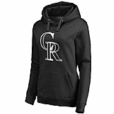 Women Colorado Rockies Platinum Collection Pullover Hoodie LanTian - Black,baseball caps,new era cap wholesale,wholesale hats