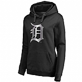 Women Detroit Tigers Platinum Collection Pullover Hoodie LanTian - Black,baseball caps,new era cap wholesale,wholesale hats