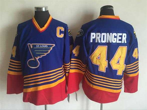 St. Louis Blues #44 Pronger Blue CCM Throwback Stitched NHL Jersey,We sell and wholesale St. Louis Blues #44 Pronger Blue CCM Throwback Stitched NHL Jersey on line form chian!