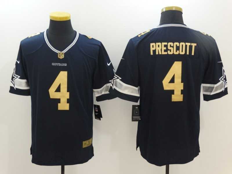Nike Limited Dallas Cowboys #4 Dak Prescott Navy Blue With Golden Men's Stitched Jersey,We sell and wholesale Nike Limited Dallas Cowboys #4 Dak Prescott Navy Blue With Golden Men's Stitched Jersey on line form chian!