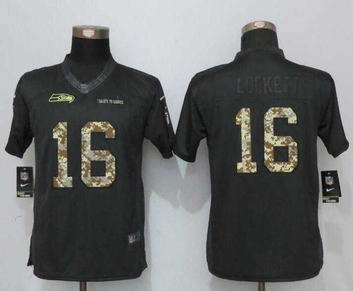 Women Limited Nike Seattle Seahawks #16 Lockett Anthracite Salute To Service Stitched Jersey,We sell and wholesale Women Limited Nike Seattle Seahawks #16 Lockett Anthracite Salute To Service Stitched Jersey on line form chian!