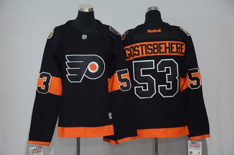 Women Philadelphia Flyers #53 Shayne Gostisbehere Black 2017 Stadium Series Stitched NHL Jersey,We sell and wholesale Women Philadelphia Flyers #53 Shayne Gostisbehere Black 2017 Stadium Series Stitched NHL Jersey on line form chian!