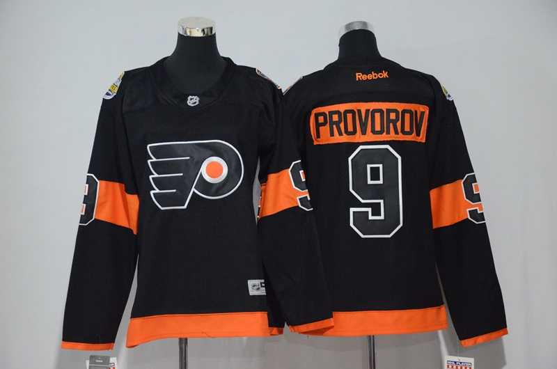 Women Philadelphia Flyers #9 Provorov Black 2017 Stadium Series Stitched NHL Jersey,We sell and wholesale Women Philadelphia Flyers #9 Provorov Black 2017 Stadium Series Stitched NHL Jersey on line form chian!