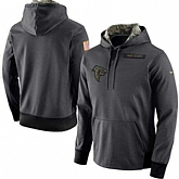 Customized Men & Women & Youth Nike Atlanta Falcons Anthracite Salute to Service Stitched NFL Hoodie,baseball caps,new era cap wholesale,wholesale hats