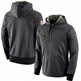 Customized Men & Women & Youth Nike Dallas Cowboys Anthracite Salute to Service Stitched NFL Hoodie,baseball caps,new era cap wholesale,wholesale hats