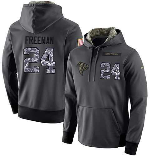 Glued Nike Atlanta Falcons #24 Devonta Freeman Men's Anthracite Salute to Service Player Performance Hoodie,We sell and wholesale Glued Nike Atlanta Falcons #24 Devonta Freeman Men's Anthracite Salute to Service Player Performance Hoodie on line form chian!