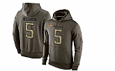 Glued Nike Cincinnati Bengals #5 AJ McCarron Olive Green Salute To Service Men's Pullover Hoodie,baseball caps,new era cap wholesale,wholesale hats