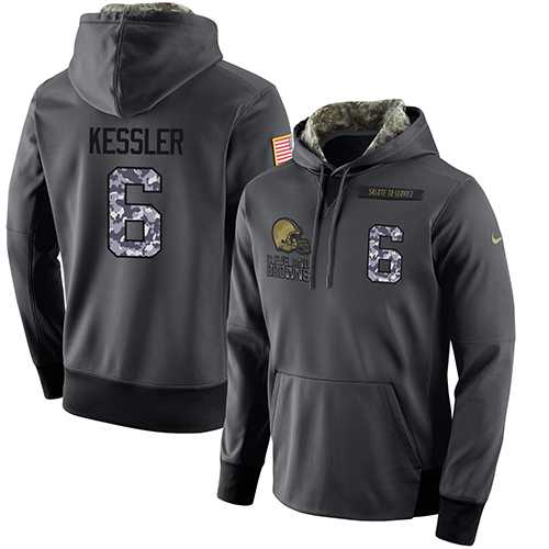 Glued Nike Cleveland Browns #6 Cody Kessler Men's Anthracite Salute to Service Player Performance Hoodie,We sell and wholesale Glued Nike Cleveland Browns #6 Cody Kessler Men's Anthracite Salute to Service Player Performance Hoodie on line form chian!