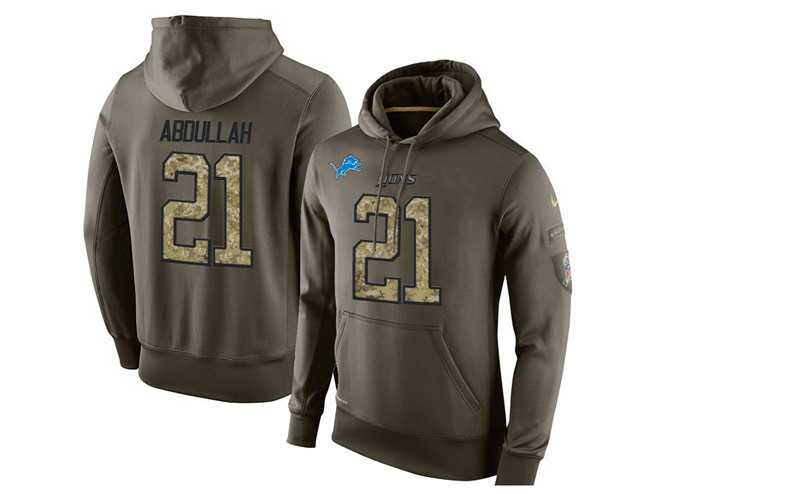 Glued Nike Detroit Lions #21 Ameer Abbdullah Olive Green Salute To Service Men's Pullover Hoodie,We sell and wholesale Glued Nike Detroit Lions #21 Ameer Abbdullah Olive Green Salute To Service Men's Pullover Hoodie on line form chian!