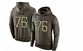 Glued Nike Houston Texans #76 Duane Brown Olive Green Salute To Service Men's Pullover Hoodie,baseball caps,new era cap wholesale,wholesale hats