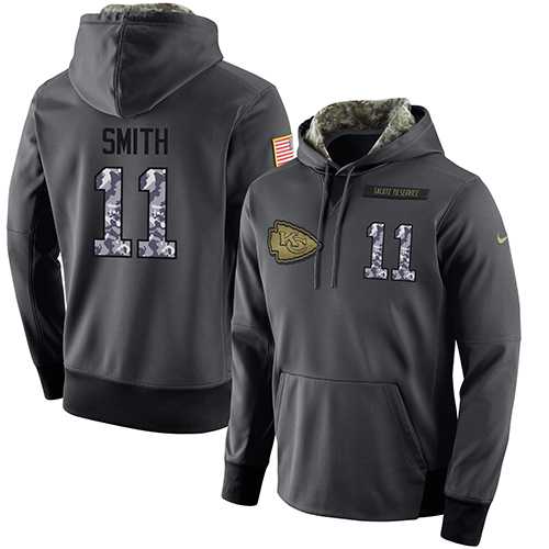 Glued Nike Kansas City Chiefs #11 Alex Smith Men's Anthracite Salute to Service Player Performance Hoodie,We sell and wholesale Glued Nike Kansas City Chiefs #11 Alex Smith Men's Anthracite Salute to Service Player Performance Hoodie on line form chian!