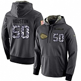Glued Nike Kansas City Chiefs #50 Justin Houston Men's Anthracite Salute to Service Player Performance Hoodie,baseball caps,new era cap wholesale,wholesale hats