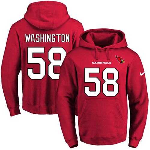 Printed Nike Arizona Cardinals #58 Daryl Washington Red Name & Number Men's Pullover Hoodie,We sell and wholesale Printed Nike Arizona Cardinals #58 Daryl Washington Red Name & Number Men's Pullover Hoodie on line form chian!