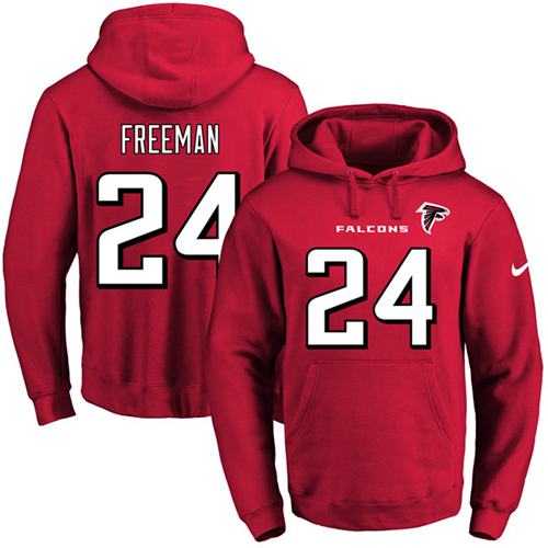 Printed Nike Atlanta Falcons #24 Devonta Freeman Red Name & Number Men's Pullover Hoodie,We sell and wholesale Printed Nike Atlanta Falcons #24 Devonta Freeman Red Name & Number Men's Pullover Hoodie on line form chian!