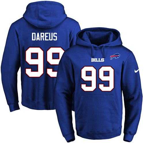 Printed Nike Buffalo Bills #99 Marcell Dareus Blue Name & Number Men's Pullover Hoodie,We sell and wholesale Printed Nike Buffalo Bills #99 Marcell Dareus Blue Name & Number Men's Pullover Hoodie on line form chian!