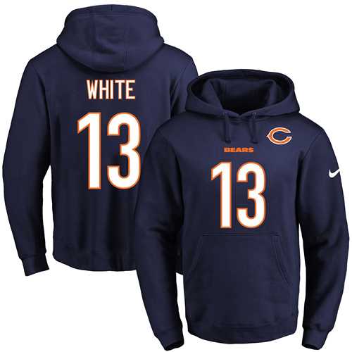 Printed Nike Chicago Bears #13 Kevin White Navy Name & Number Men's Pullover Hoodie,We sell and wholesale Printed Nike Chicago Bears #13 Kevin White Navy Name & Number Men's Pullover Hoodie on line form chian!
