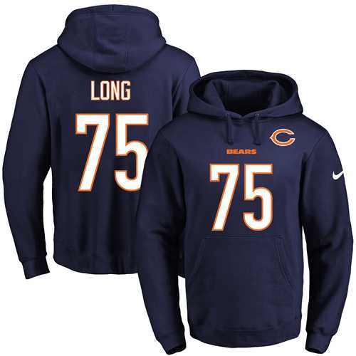 Printed Nike Chicago Bears #75 Kyle Long Navy Name & Number Men's Pullover Hoodie,We sell and wholesale Printed Nike Chicago Bears #75 Kyle Long Navy Name & Number Men's Pullover Hoodie on line form chian!