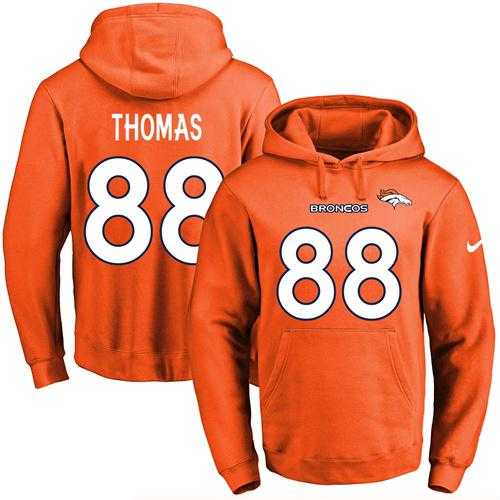 Printed Nike Denver Broncos #88 Demaryius Thomas Orange Name & Number Men's Pullover Hoodie,We sell and wholesale Printed Nike Denver Broncos #88 Demaryius Thomas Orange Name & Number Men's Pullover Hoodie on line form chian!