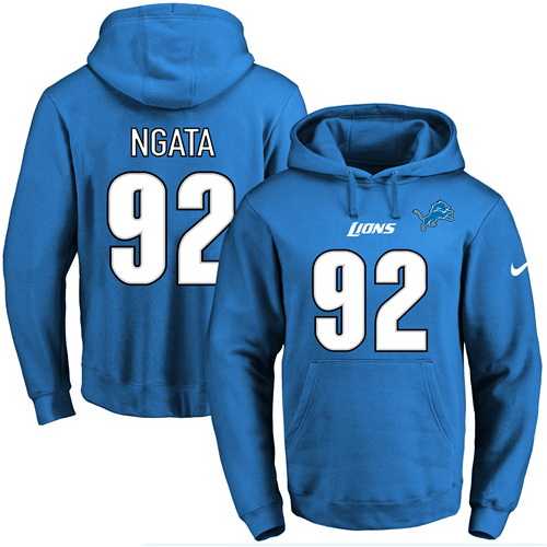 Printed Nike Detroit Lions #92 Haloti Ngata Blue Name & Number Men's Pullover Hoodie,We sell and wholesale Printed Nike Detroit Lions #92 Haloti Ngata Blue Name & Number Men's Pullover Hoodie on line form chian!