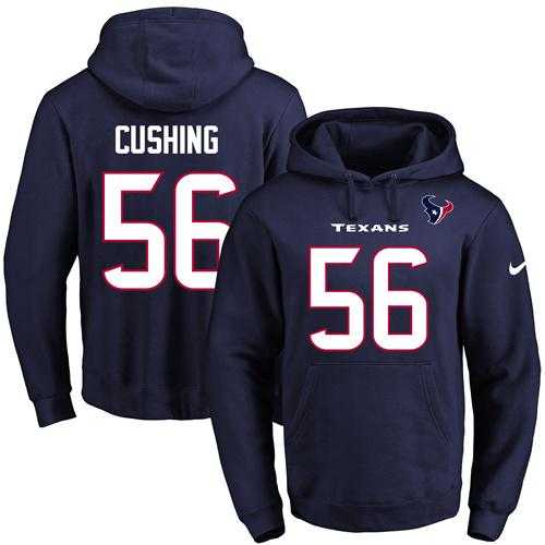 Printed Nike Houston Texans #56 Brian Cushing Navy Name & Number Men's Pullover Hoodie,We sell and wholesale Printed Nike Houston Texans #56 Brian Cushing Navy Name & Number Men's Pullover Hoodie on line form chian!