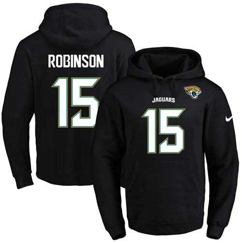 Printed Nike Jacksonville Jaguars #15 Allen Robinson Black Name & Number Men's Pullover Hoodie,We sell and wholesale Printed Nike Jacksonville Jaguars #15 Allen Robinson Black Name & Number Men's Pullover Hoodie on line form chian!