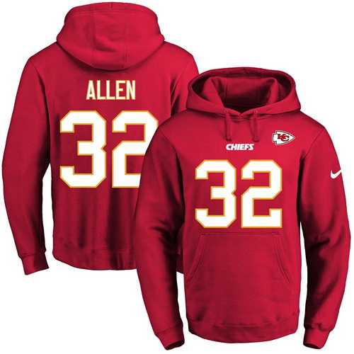 Printed Nike Kansas City Chiefs #32 Marcus Allen Red Name & Number Men's Pullover Hoodie,We sell and wholesale Printed Nike Kansas City Chiefs #32 Marcus Allen Red Name & Number Men's Pullover Hoodie on line form chian!