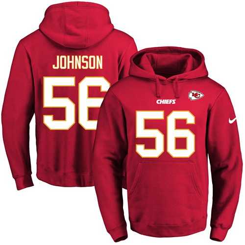 Printed Nike Kansas City Chiefs #56 Derrick Johnson Red Name & Number Men's Pullover Hoodie,We sell and wholesale Printed Nike Kansas City Chiefs #56 Derrick Johnson Red Name & Number Men's Pullover Hoodie on line form chian!