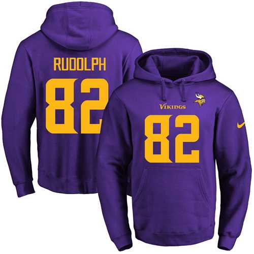 Printed Nike Minnesota Vikings #82 Kyle Rudolph Purple-Yellow Name & Number Men's Pullover Hoodie,We sell and wholesale Printed Nike Minnesota Vikings #82 Kyle Rudolph Purple-Yellow Name & Number Men's Pullover Hoodie on line form chian!